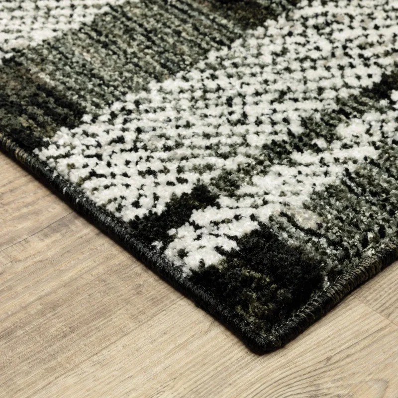Tapete Meridiano Patchwork en Negro