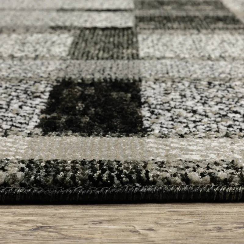 Tapete Meridiano Patchwork en Negro