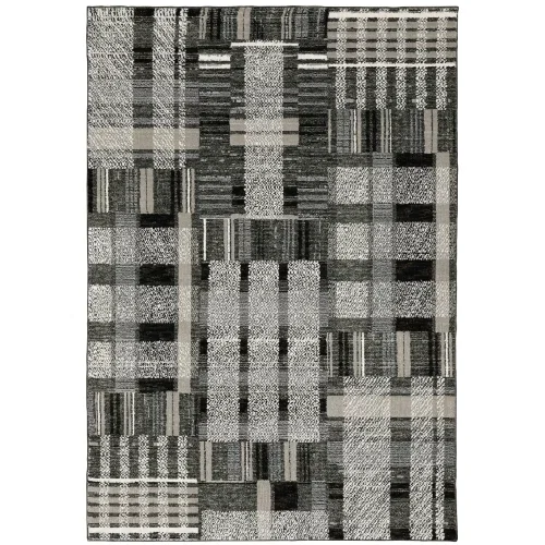 Tapete Meridiano Patchwork en Negro