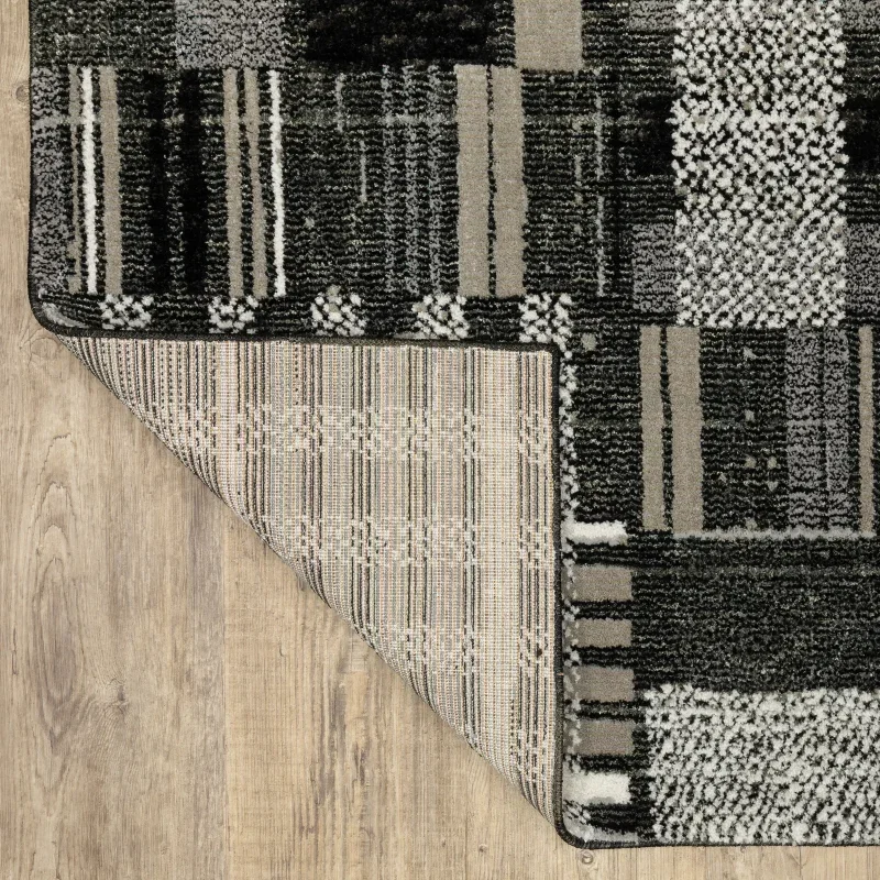 Tapete Meridiano Patchwork en Negro