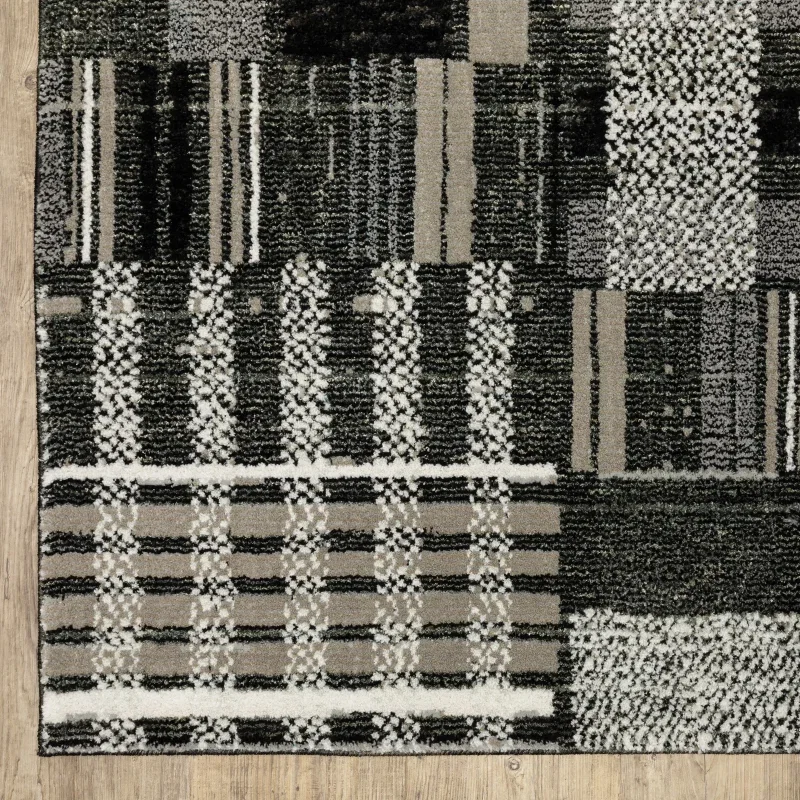 Tapete Meridiano Patchwork en Negro