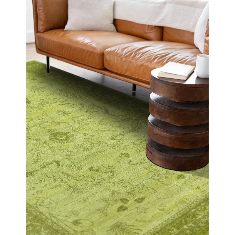 Tapete Miramar Floral Persa en Verde Claro