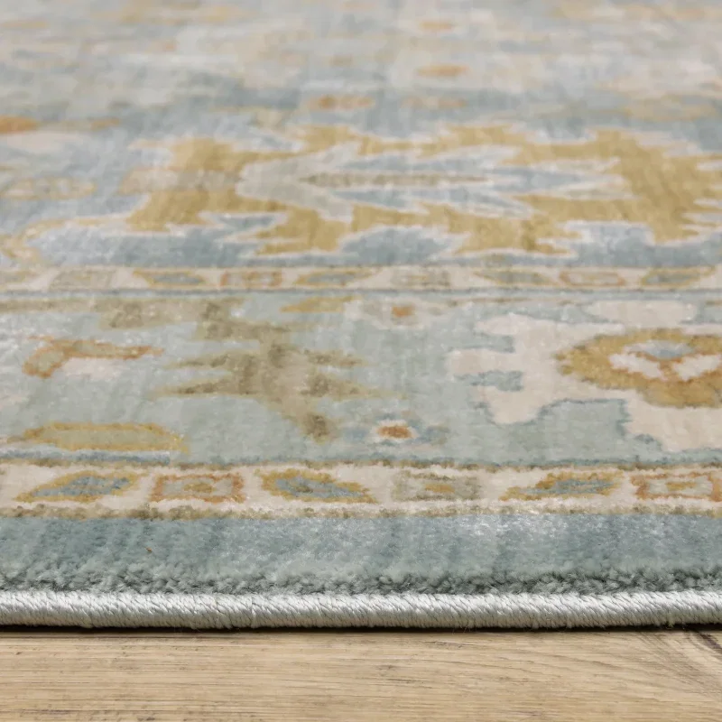 Tapete Mireya Oushak en Azul Mineral