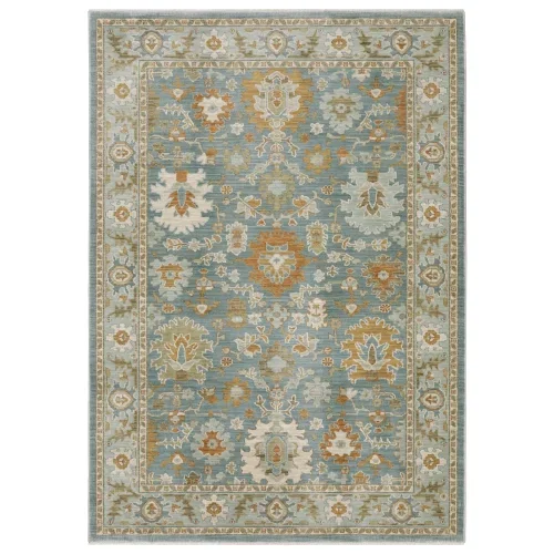 Tapete Mireya Oushak en Azul Mineral