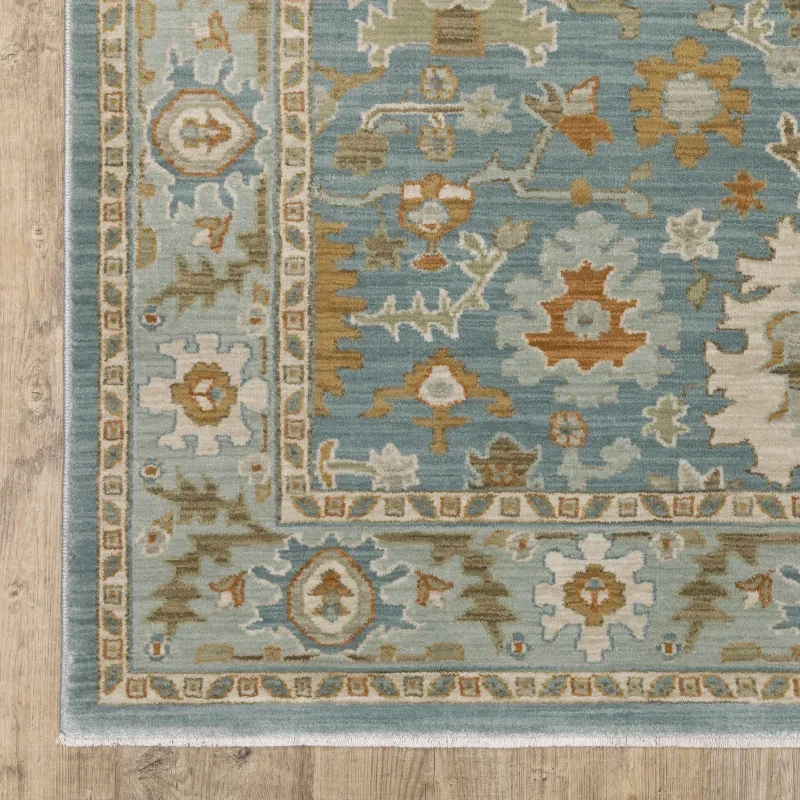 Tapete Mireya Oushak en Azul Mineral