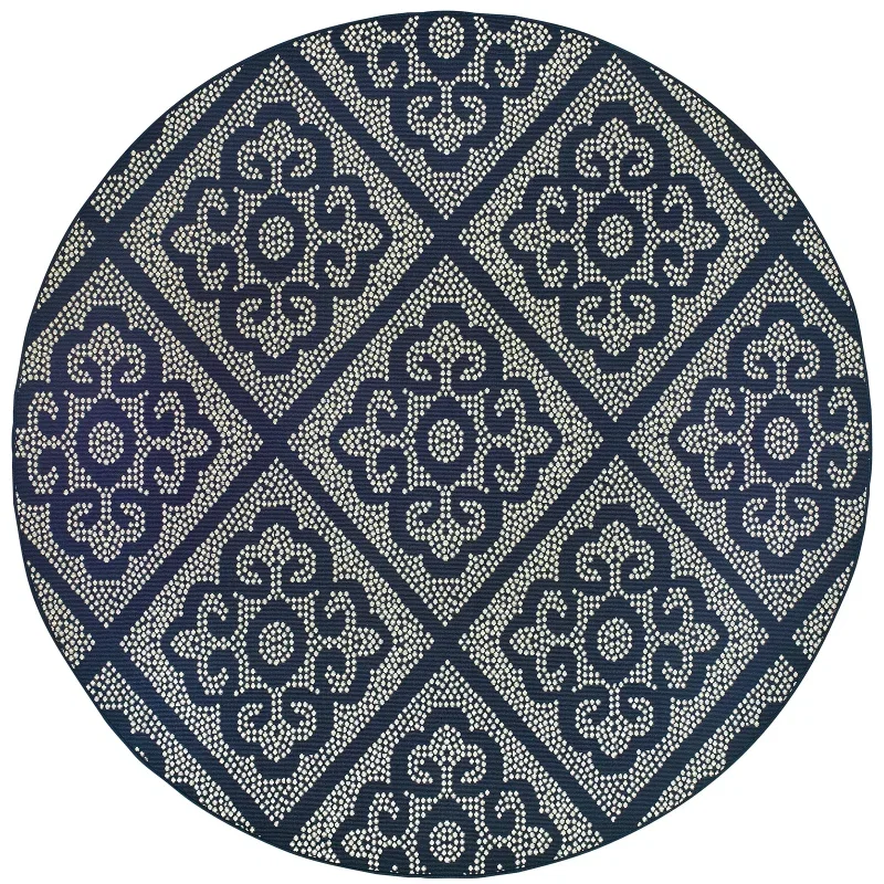 Tapete Muelle Azulejos en Marino