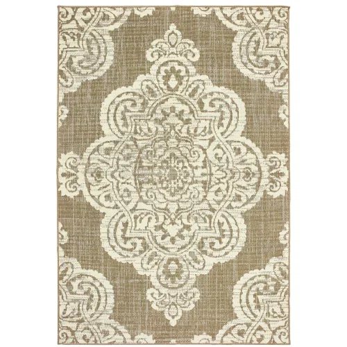 Tapete Muelle Damasco en Beige