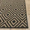 Tapete Muelle Rombos en Negro con Arena