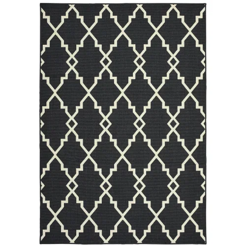 Tapete Muelle Trellis en Negro