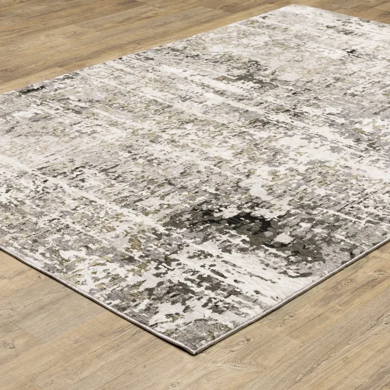 Tapete Nebulosa Estratos en Gris y Beige