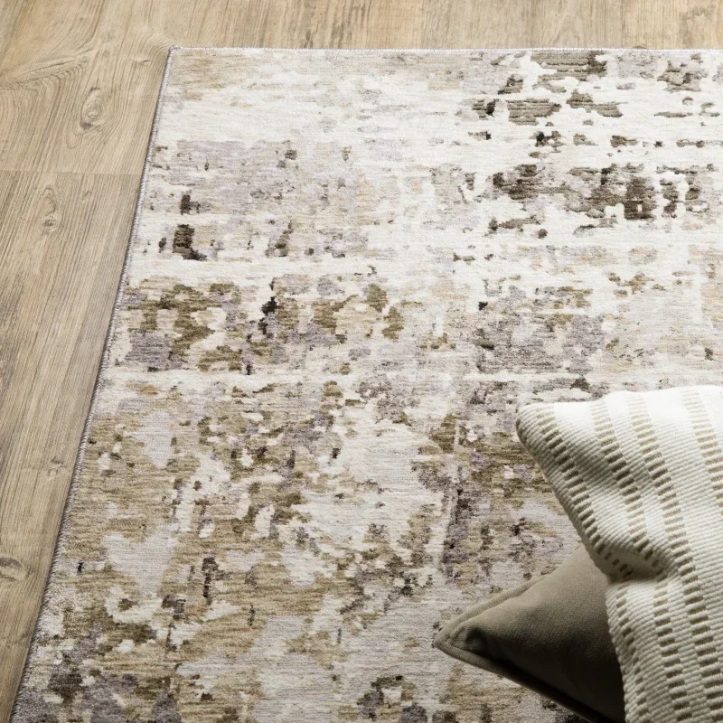 Tapete Nebulosa Estratos en Gris y Beige