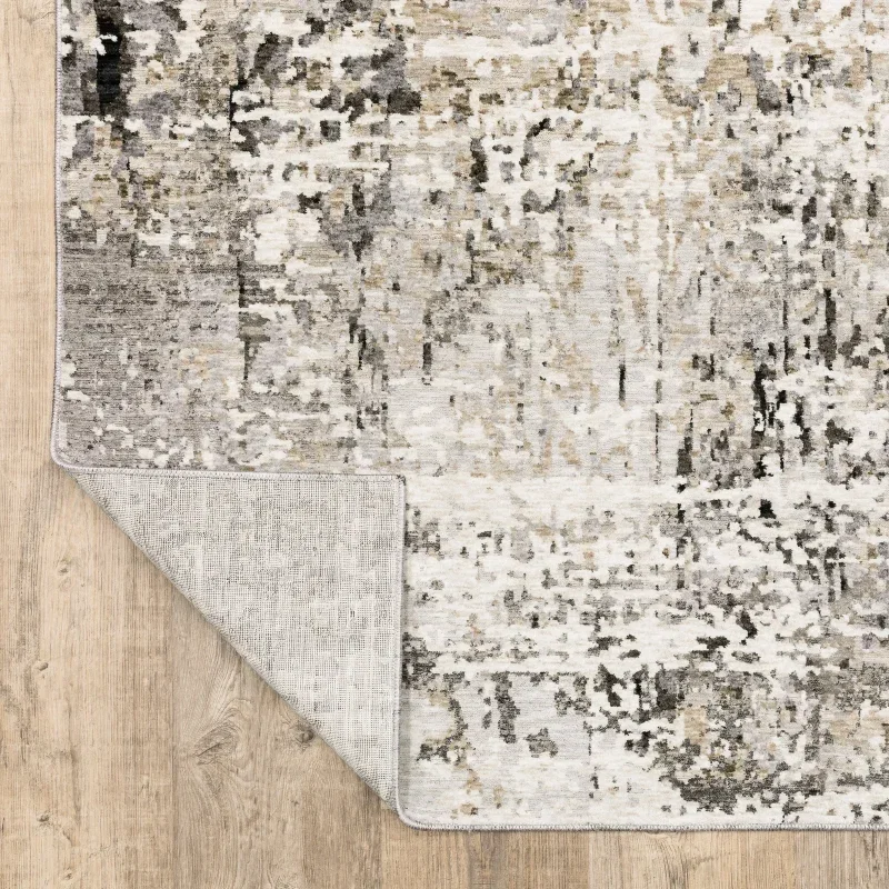 Tapete Nebulosa Estratos en Gris y Beige