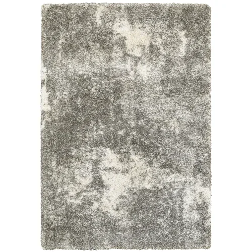 Tapete Nimbo Abstracto en Gris Claro