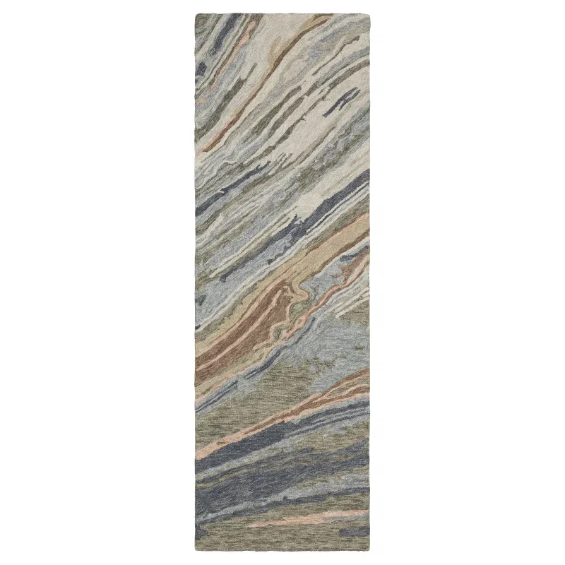 Tapete Ónix Vetas en Gris con Cobre
