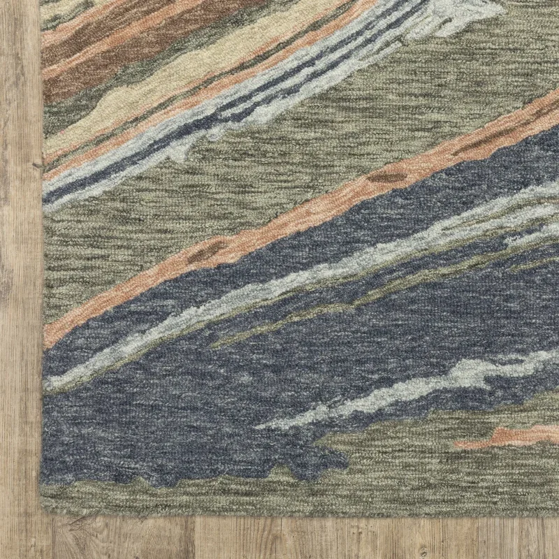 Tapete Ónix Vetas en Gris con Cobre