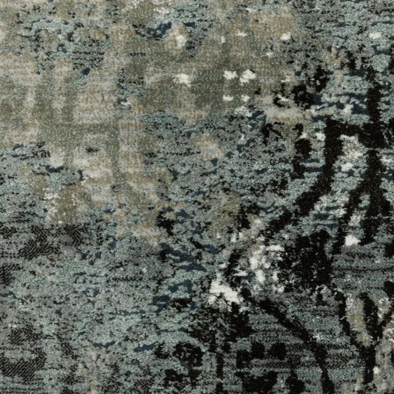 Tapete Plata Abstracto en Gris Verdoso