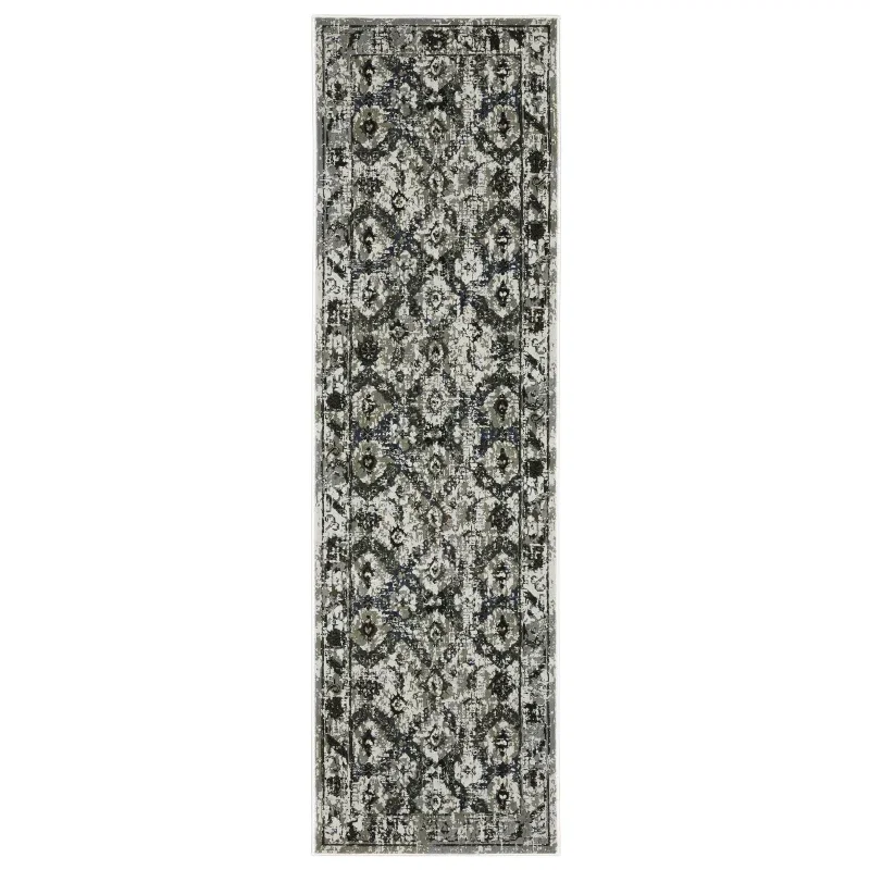 Tapete Plata Ikat en Gris