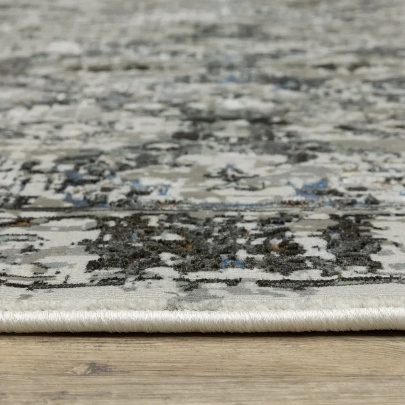 Tapete Plata Ikat en Gris