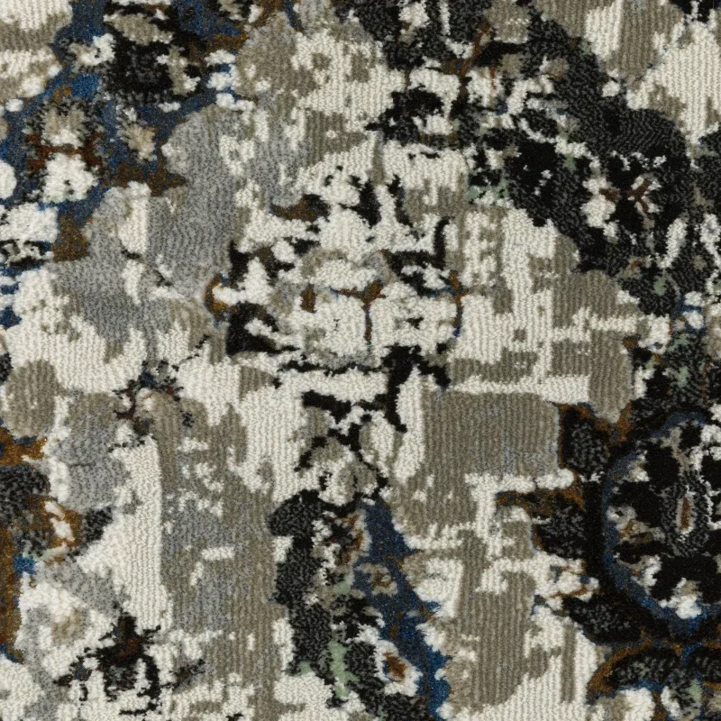 Tapete Plata Ikat en Gris