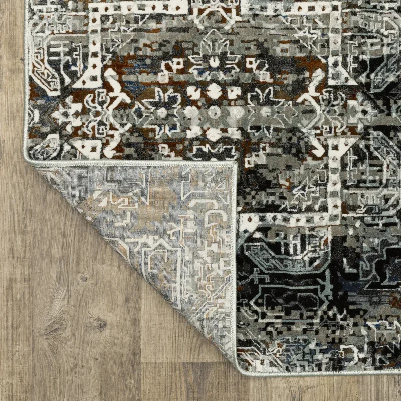 Tapete Plata Paneles en Gris