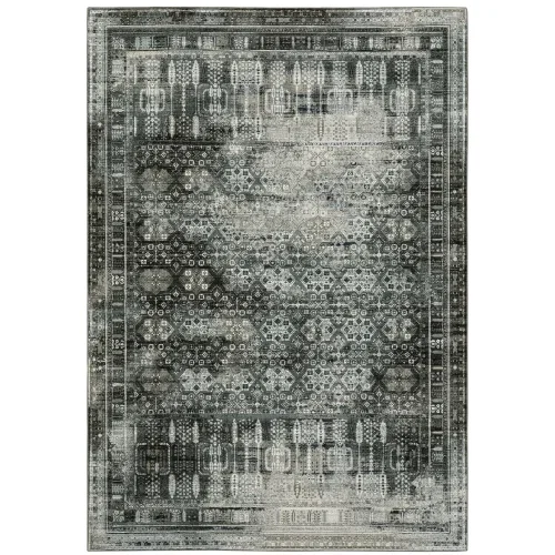 Tapete Plata Tribal en Gris