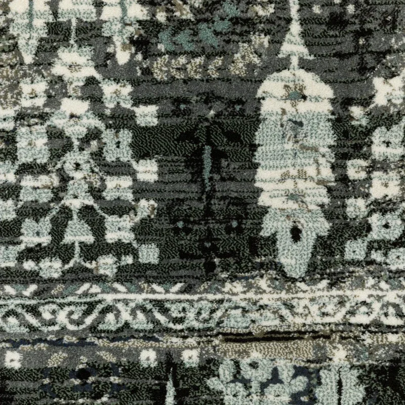 Tapete Plata Tribal en Gris