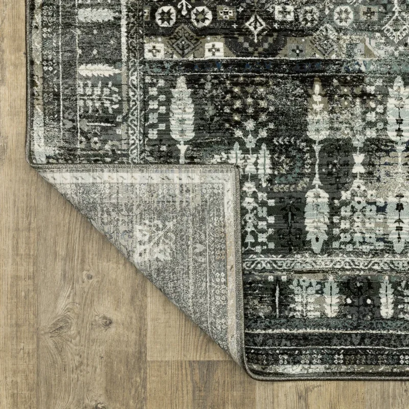 Tapete Plata Tribal en Gris