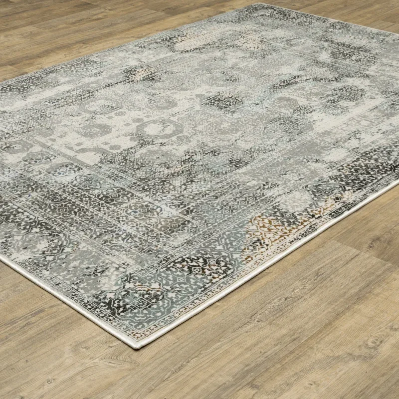 Tapete Plata Vintage en Gris
