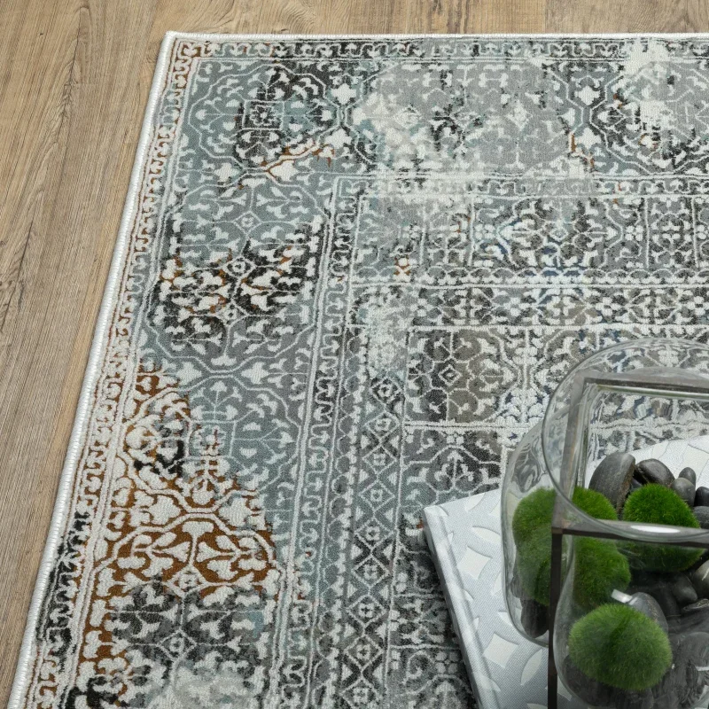 Tapete Plata Vintage en Gris