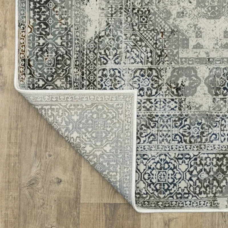 Tapete Plata Vintage en Gris