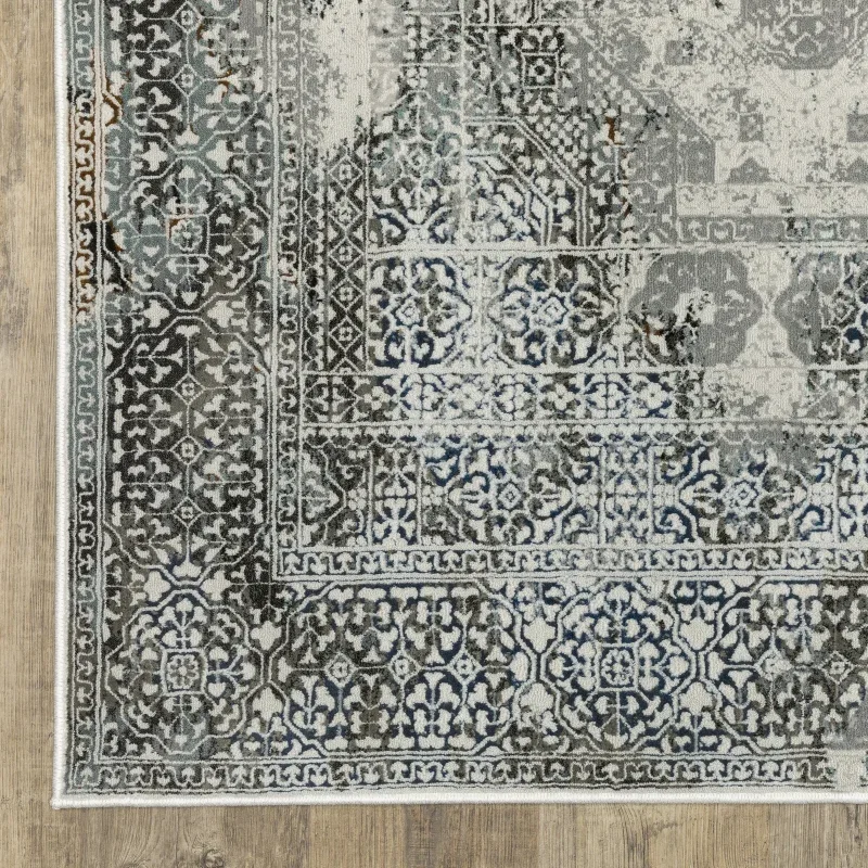 Tapete Plata Vintage en Gris