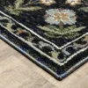 Tapete Principado Floral en Azul Marino