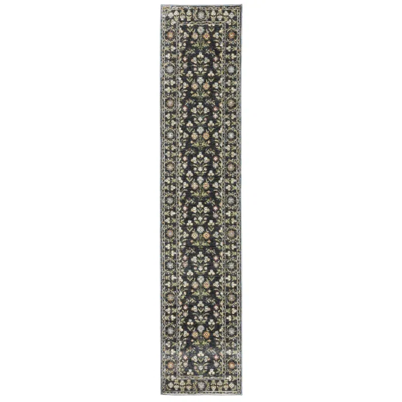 Tapete Principado Floral en Azul Marino