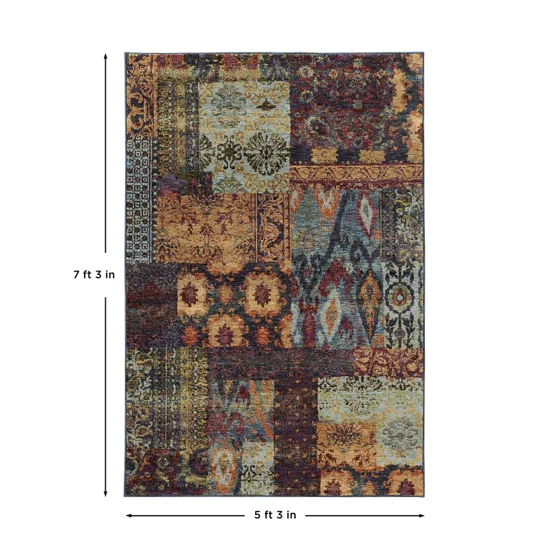 Tapete Principado Patchwork en Multicolor
