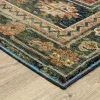 Tapete Principado Tribal en Azul y Terracota