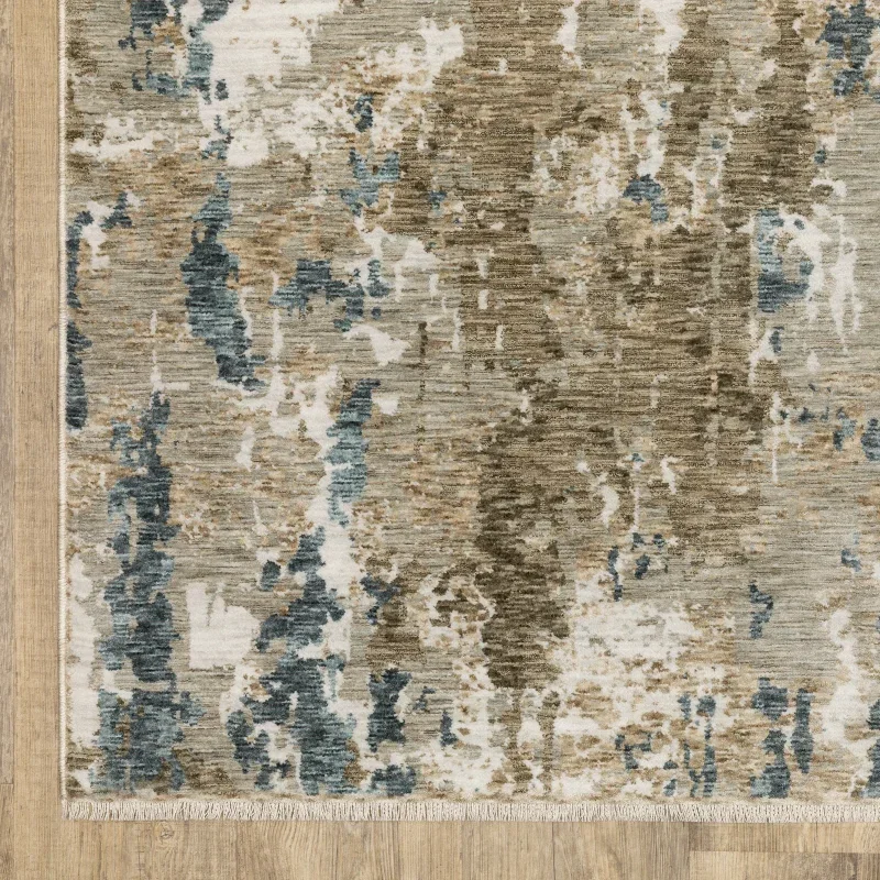 Tapete Reflejo Abstracto en Beige