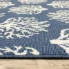 Tapete Regata Corales en Azul Marino, detalle de la textura