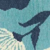 Tapete Regata Crisantemos en Azul Claro, detalle de la textura