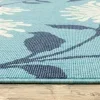 Tapete Regata Crisantemos en Azul Claro, detalle de la textura 3