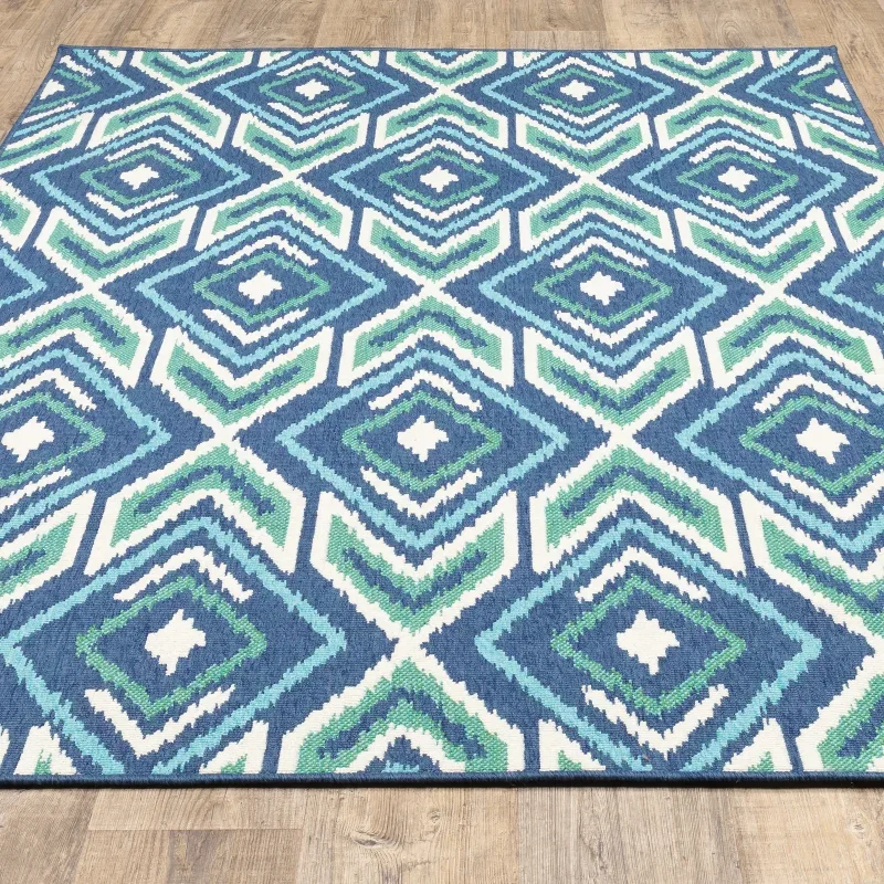 Tapete Regata Ikat en Azul