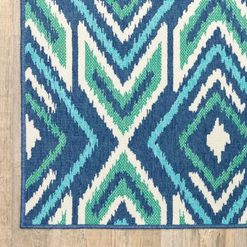 Tapete Regata Ikat en Azul