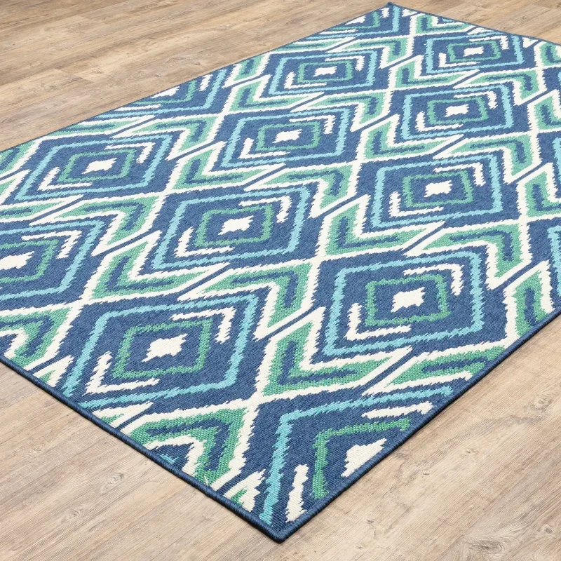 Tapete Regata Ikat en Azul