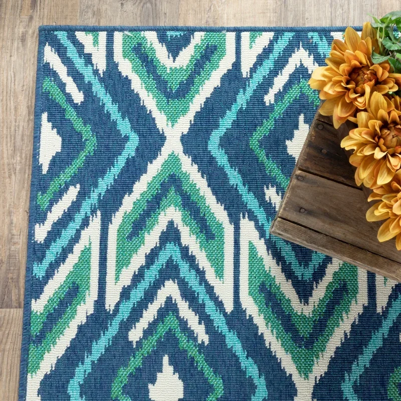 Tapete Regata Ikat en Azul