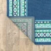 Tapete Regata Liso con Cenefa en Azul