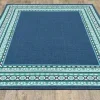Tapete Regata Liso con Cenefa en Azul