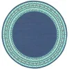 Tapete Regata Liso con Cenefa en Azul