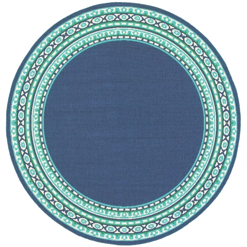 Tapete Regata Liso con Cenefa en Azul
