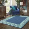 Tapete Regata Liso con Cenefa en Azul