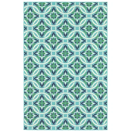 Tapete Regata Mosaico en Azul Turquesa