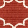 Tapete Regata Quatrefoil en Rojo, detalle de la textura 3